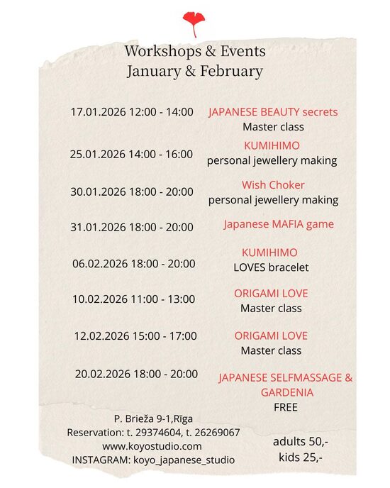 ワークショップ WORKSHOPS & EVENTS 