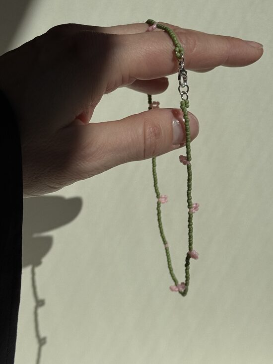 Blossom choker Spring green Sakura