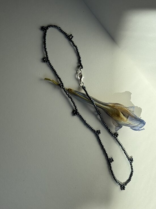 Blossom choker Spring metal Sakura